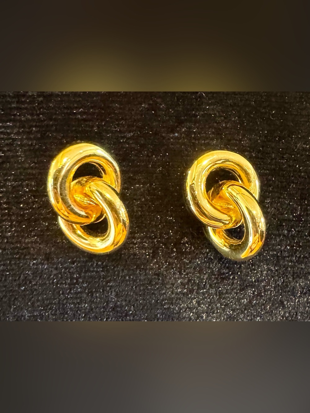 Vintage Napier Gold-Tone Knot Stud Earrings - Women Jewelry